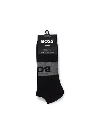 BOSS | Chaussettes sneaker lot de 2 bleu foncé | schwarz